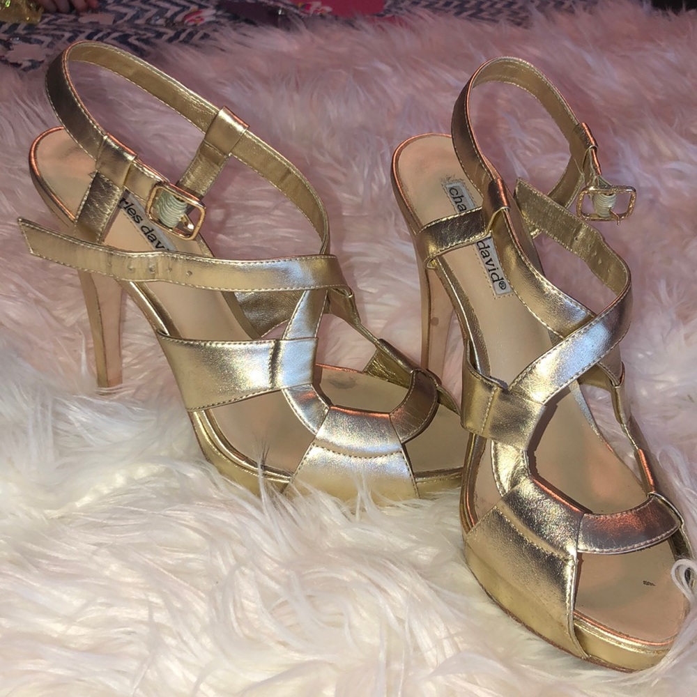 Charles David Gold heels